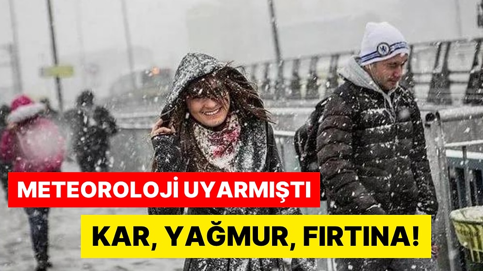 İstanbul'a Yılın İlk Karı Düştü: Sıcaklık 10 Derece Birden Düştü