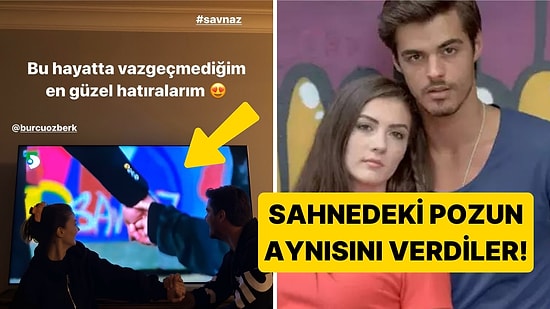 Eski Partnerler Berk Atan ve Burcu Özberk'ten Yıllar Sonra Gelen "SavNaz" Paylaşımı Kalpleri Eritti