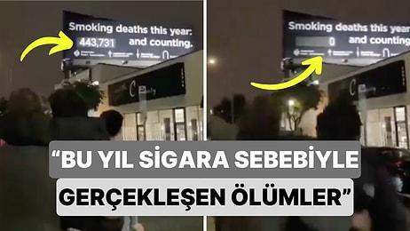 Los Angeles'da Her Yıl Sigara Sebebiyle Hayatını Kaybedenlerin Sayısını Gösteren Tablo