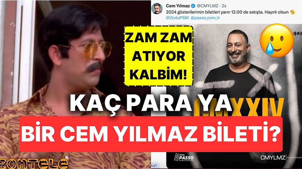 Cem Yılmaz'ın Yamyam Misali Tüketilen Biletlerine Ne Kadar Zam Geldiğini Görünce Yutkunmak İsteyeceksiniz