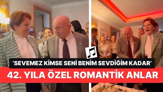 42.Yıla Özel Romantik Anlar! Meral Akşener Evlilik Yıldönümünü Fasılla Kutladı