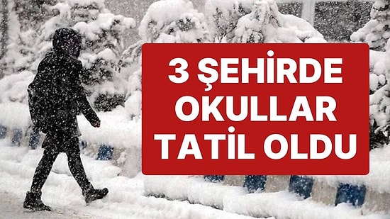Eğitime Kar Engeli Devam Ediyor: 3 Şehirde Okullar Tatil Edildi