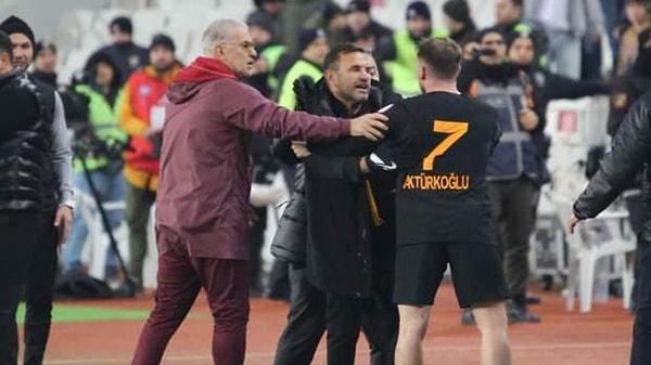 Kerem Aktürkoğlu, 90+6. dakikada 2. sarı karttan kırmızı kart görerek oyun dışı kaldı.