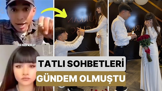 Bir TikTok Canlı Yayınında Tesadüfen Tanışıp Tatlı Sohbetleriyle Gündem Olan Çift Evliliğe İlk Adımlarını Attı