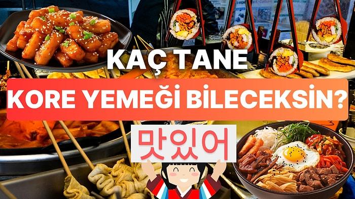Bu Kore Yemeklerinden Kaç Tanesinin Adını Doğru Bilebilirsin?