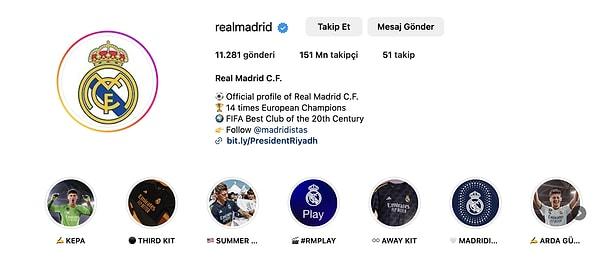 Dünyanın en şöhretli kulübü Real Madrid'in Instagram'da 151 milyon takipçisi var. İspanyol devi bir dünya markası ve 18 yaşındaki Arda Güler, geleceğin elması.
