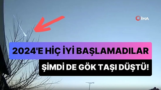 2024'te Başlarına Gelmeyen Kalmadı: Japonya'ya Şimdi de Ateş Topu Şeklinde Gök Taşı Düştü