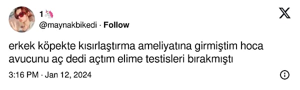 Testis geçmiş...