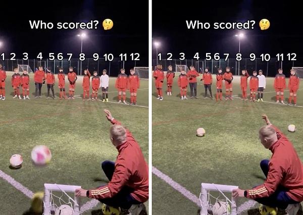 Viral olan o videoda golü atanı bulmak için insanlar birbirinden farklı yöntemler denedi.