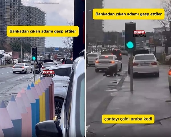 Paralarını uzun uğraşlar sonucu korumaya çalışan vatandaş, parasının bir kısmını gaspçılara kaptırdı.