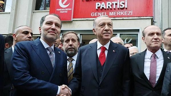 Fatih Erbakan liderliğindeki Yeniden Refah Partisi, Cumhurbaşkanlığı seçimlerinde Recep Tayyip Erdoğan ve Cumhur İttifakı'na destek olmuştu.