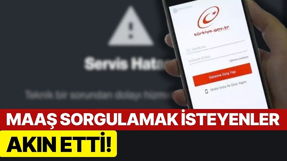 Emekli Zammı Açıklandı, e-Devlet Sistemi Çöktü: Maaş Sorgulamak İsteyenler Akın Etti