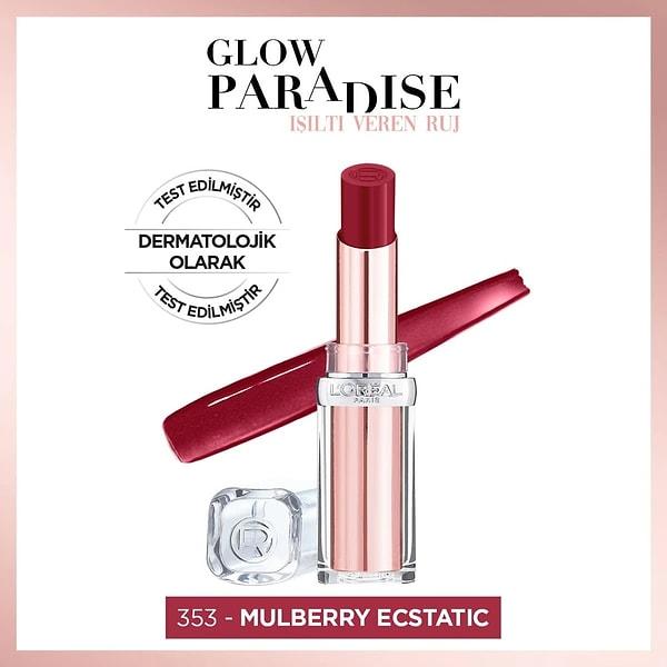 6. L'oréal Paris Glow Paradise Balm-In-Lipstick - Işıltı Veren Ruj 353 Mulberry Ecstatic
