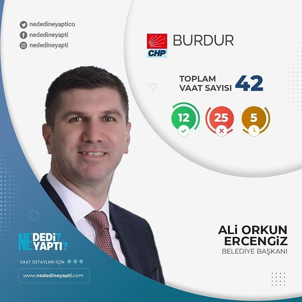Burdur Belediye Başkanı Ali Orkun Ercengiz - CHP
