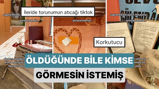Dedesinin Saplantılı Aşkı Yüzünden Anneannesini Öldüğünde Bile Kimse Görmesin Diye Yaptırdığı Mezarı Paylaştı