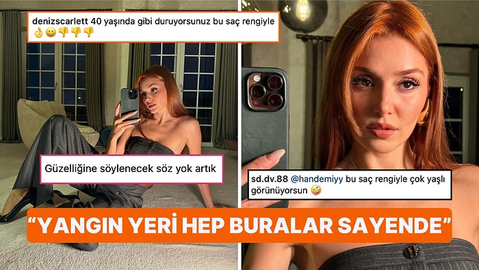 Kudurtma Modu Açıldı: Hande Erçel'in Kızıl Saçlarıyla Şov Yaptığı Son Pozları Ortalığı Ateşe Verdi