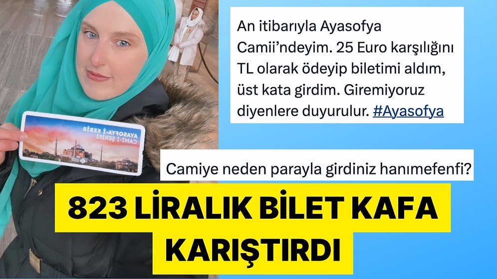 820 Liraya Ayasofya Camii'ne Girmekle Övünen Kişi Tartışma Yarattı
