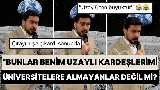 Cumhurbaşkanı Erdoğan Taklidiyle Tanınan Muhammed Nur Nahya Bu Sefer de Uzayda '2053 Seçim Konuşması' Yaptı