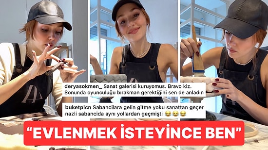 Sabancı Banı Yiyip Oyunculuğu Bıraktığı İddia Edilen Hande Erçel, Sanat Galerisinden Sonra Seramiğe Girişti!