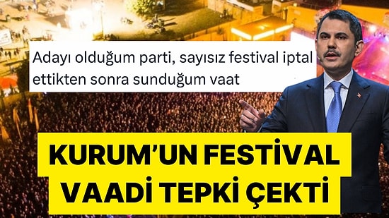 "İstanbul Festivaller Kenti Olacak" Diyen İBB Adayı Murat Kurum'a İptal Edilen Festivaller Hatırlatıldı