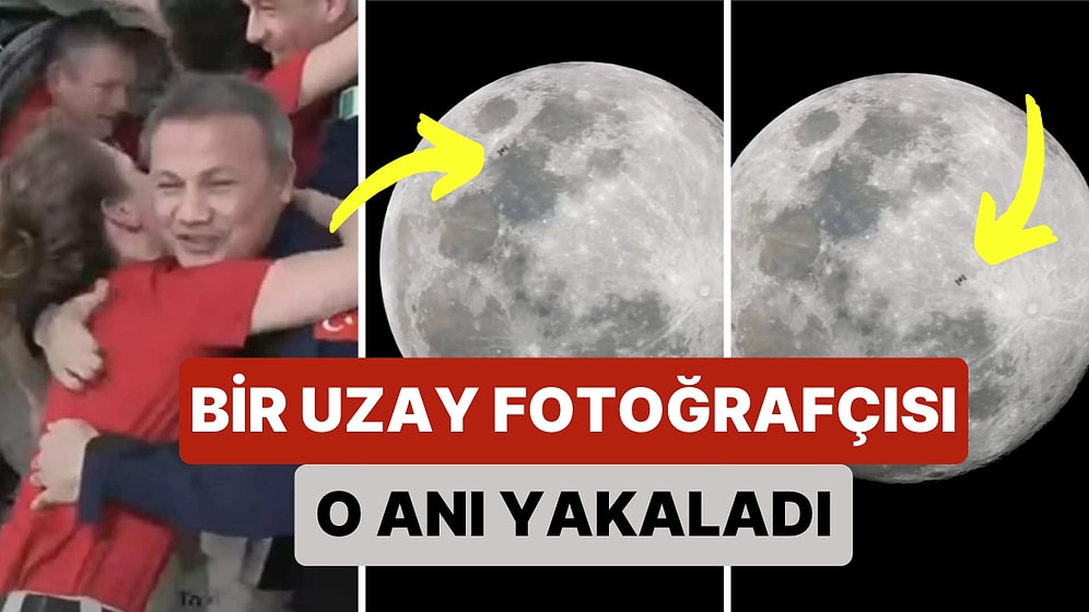 Uzay Fotoğrafçısı Uygar Mitat Alper Gezeavcı'nın da İçinde Bulunduğu Uzay İstasyonu'nun Görüntüsünü Yakaladı