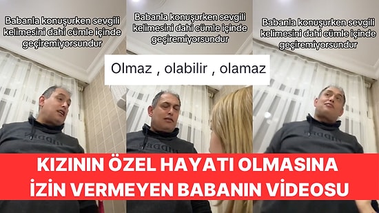 TikTok'ta Kızının Özel Hayatı Olmasına İzin Vermeyen Babanın Soğukkanlı Cevapları