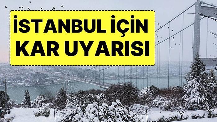 AKOM Saat Vererek Uyardı: İstanbul’da Bugün Kar Bekleniyor