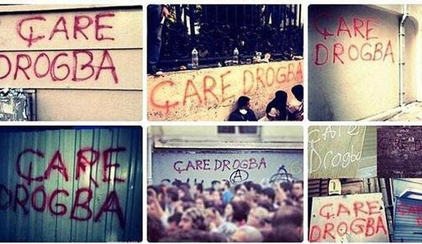 Türkiye'nin en geniş katılımlı toplumsal olayları olan 2013 Gezi Parkı protestolarında, duvarlara yazılan "Çare Drogba" yazısı hala bir çoğumuzun hafızasındadır.