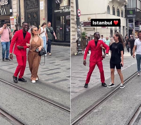 Sosyal medya paylaşımlarında insanlara nasıl daha iyi poz verebileceklerine ait ipuçlaır paylaşan ve Londra'da yaşayan Daniel Asante, Türkiye ziyareti sırasında İstiklal Caddesi'nden paylaşım yaptı.