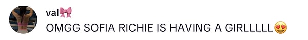 4. "AMAN TANRIM SOFIA RICHIE'NİN BİR KIZI OLACAK😍"