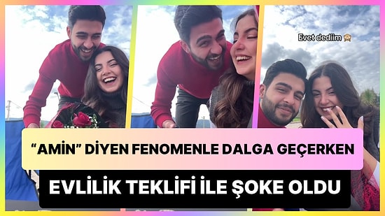 'Aminn' Diyen Fenomenle Dalga Geçerken Dünyanın En Güzel Evlilik Teklifini Alan Kadın