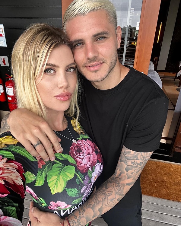 Wanda Nara ve Icardi'yle...