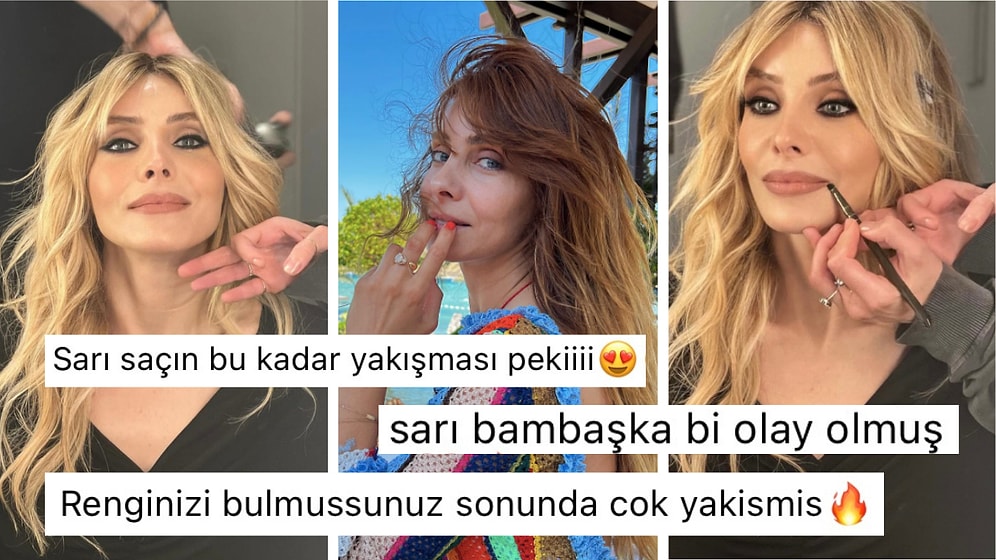 Yıllardır Kızıl Saçlarıyla Bildiğimiz Nur Fettahoğlu İmaj Değişikliğine Giderek Sarışın Oldu!