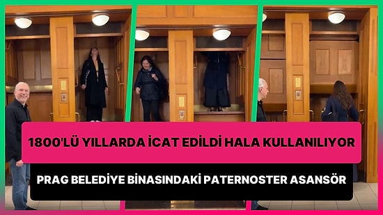 1800'lü Yıllarda İcat Edilen ve Prag Belediye Binasında Bulunan Paternoster Asansör Gündem Oldu