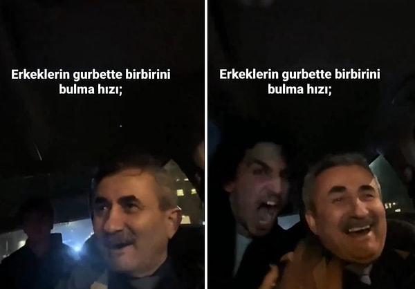 Ramazan Özdemir şimdi de taksisine binen müşterilerine nereli olduklarını sorduğunda aldığı 'Türkiye' cevabı ile coştuğu anlarla viral oldu.