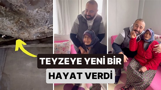 Çatısı Akan Eski Bir Evde Yaşayan Teyzeye Bir Konteyner Hediye Eden Ekip İnsanlığa Olan İnancınızı Tazeleyecek