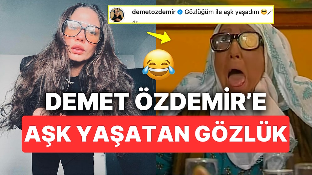 Demet Özdemir'in Sürahi Nine'yi Andıran Güneş Gözlükleriyle Yaşadığı Aşk Paylaşımı