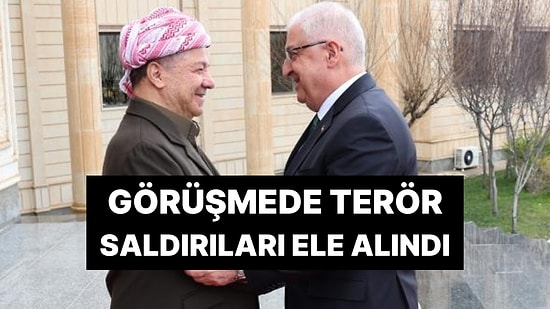 Milli Savunma Bakanı Yaşar Güler, Barzani ile Erbil'de Görüştü
