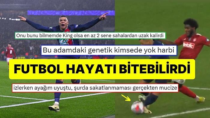 Ciddi Sakatlıktan Kıl Payı Kurtuldu! PSG'nin Yıldız Futbolcusu Kylian Mbappe'ye Yapılan Sert Faul