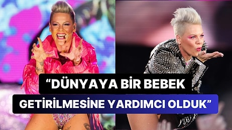 Dünyaca Ünlü Şarkıcı Pink, Şarkı Söylerken Doğum Yaptığını Fark Ettiği Seyircisi İçin Konserini Durdurdu!