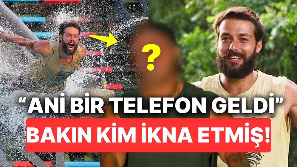 Kendini Birden Survivor'da Bulan Hilmi Cem İntepe'yi Reddedeceği All Star'a Katılmaya Bir Telefon İkna Etmiş