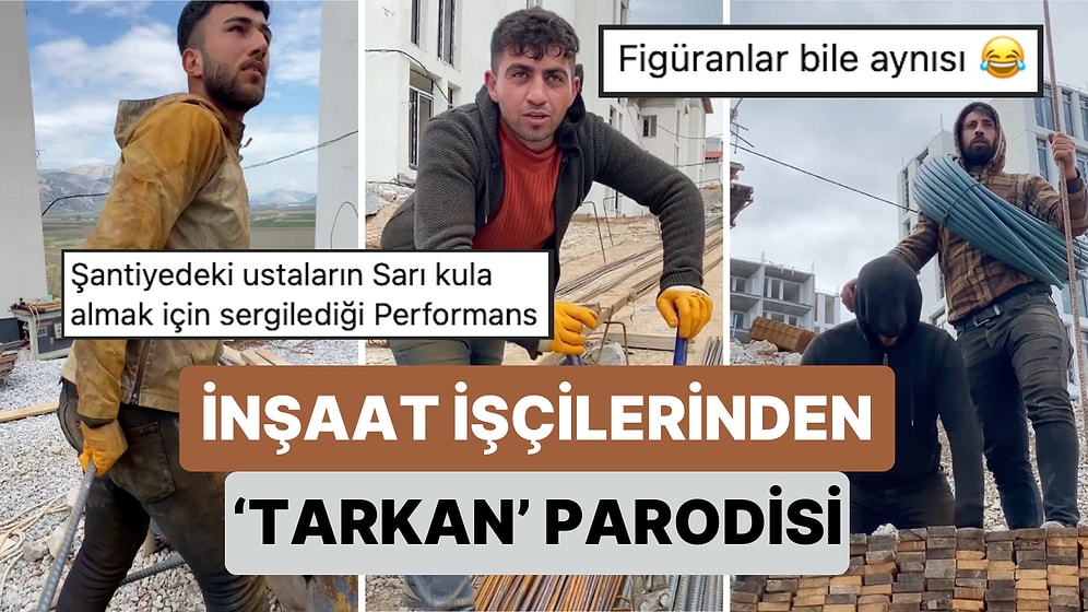 İnşaat İşçilerinin Yaptığı Muazzam Tarkan Filmi Parodisini Gerçek Film Sahnelerinden Ayıramayacaksınız