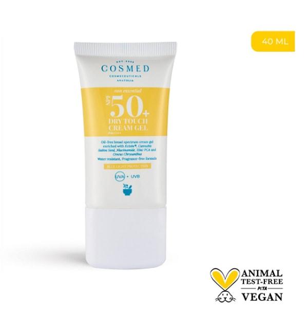 8. Cosmed Sun Essental Dry Touch Cream Gel