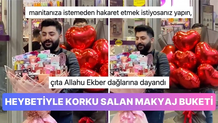 14 Şubat Hediyelerinde Çıtayı Garip Bir Noktaya Taşıyan Makyaj Buketi Goygoy Malzemesi Oldu