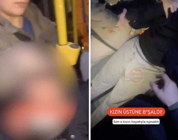 İstanbul'da bir halk otobüsünde sinirleri altüst eden bir taciz olayı yaşandı.