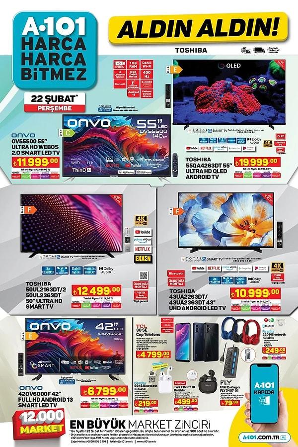Onvo 55" Ultra HD Webos Ultra HD 2.0 Smart Led Tv 11.999 TL