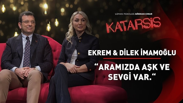 İstanbul Büyükşehir Belediye Başkanı Ekrem İmamoğlu ve eşi Dilek İmamoğlu, Gökhan Çınar'ın Katarsis programına konuk oldular.
