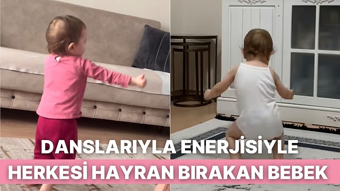 Henüz 3 Yaşında Olan Tatlı Bebeğin Öyle Bir Enerjisi Var ki Dans Ettiği Anlara Bayılacaksınız