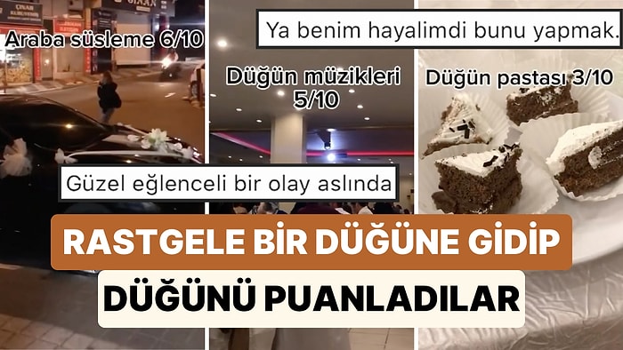Ücretsiz Yapılabilecek En İyi Etlinlik! Tanımadıkları İnsanların Düğününe Gidip Düğünü Puanladılar