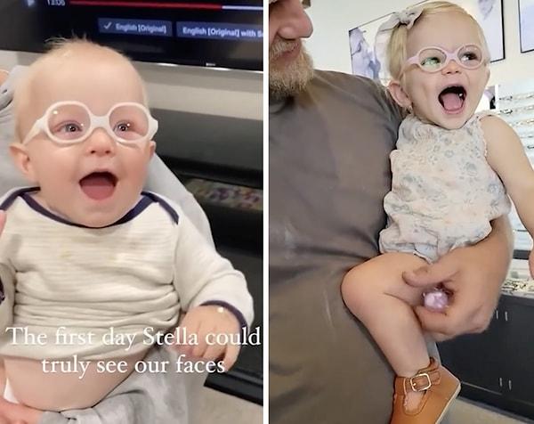 Görme problemleriyle doğan bebeklerin, gözlüklerini taktıkları ilk an verdikleri tepkiler sosyal medyada viral oldu.
